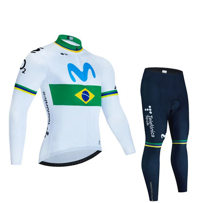 Spain Autumn Cycling Jersey Set 