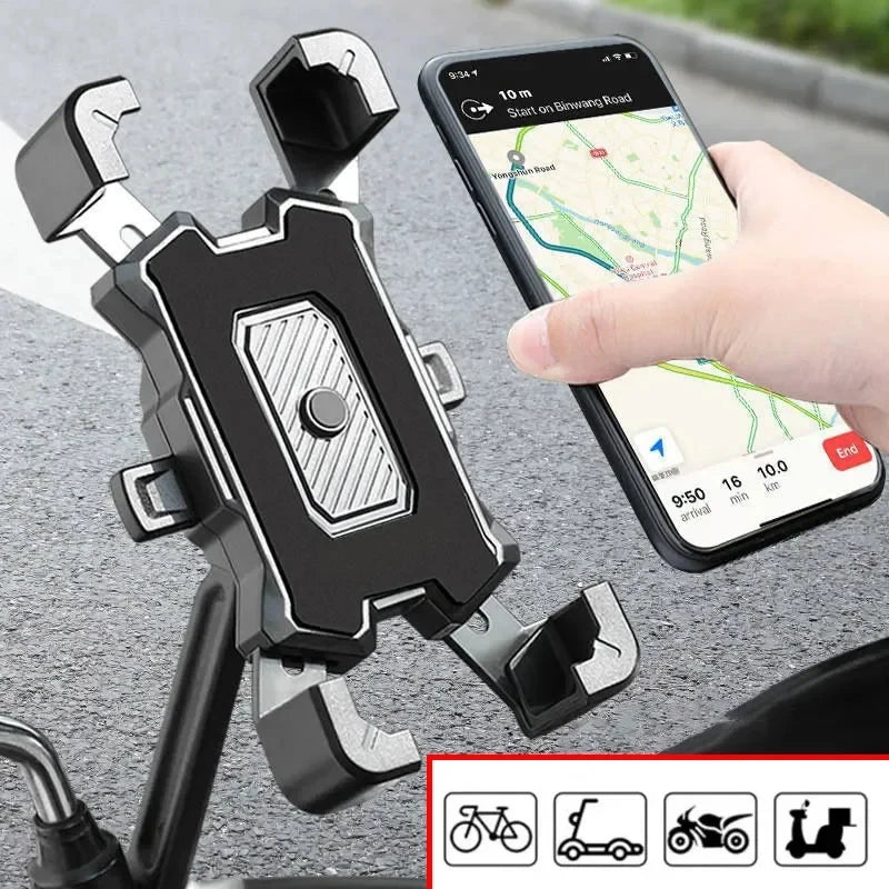 Supporto per telefono da bicicletta con bloccaggio automatico