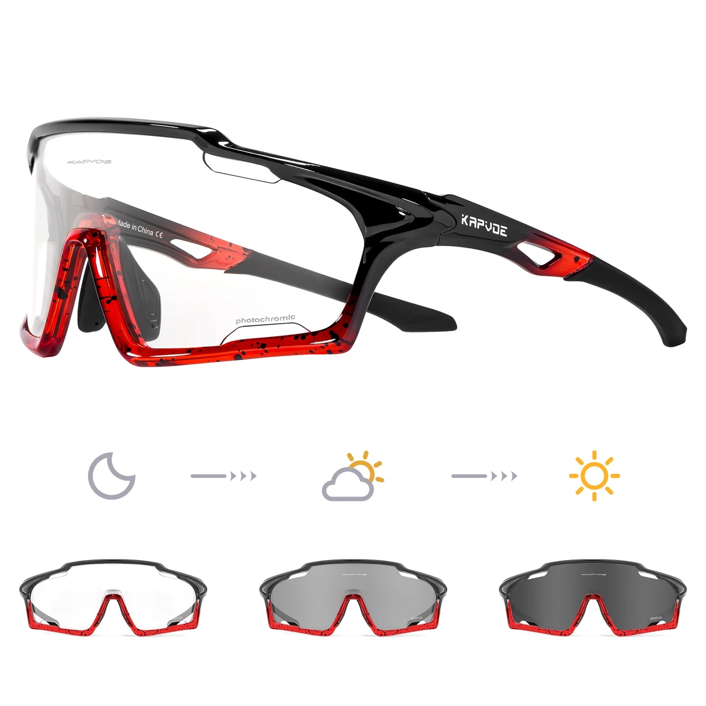 Light-Adaptive Cycling Glasses