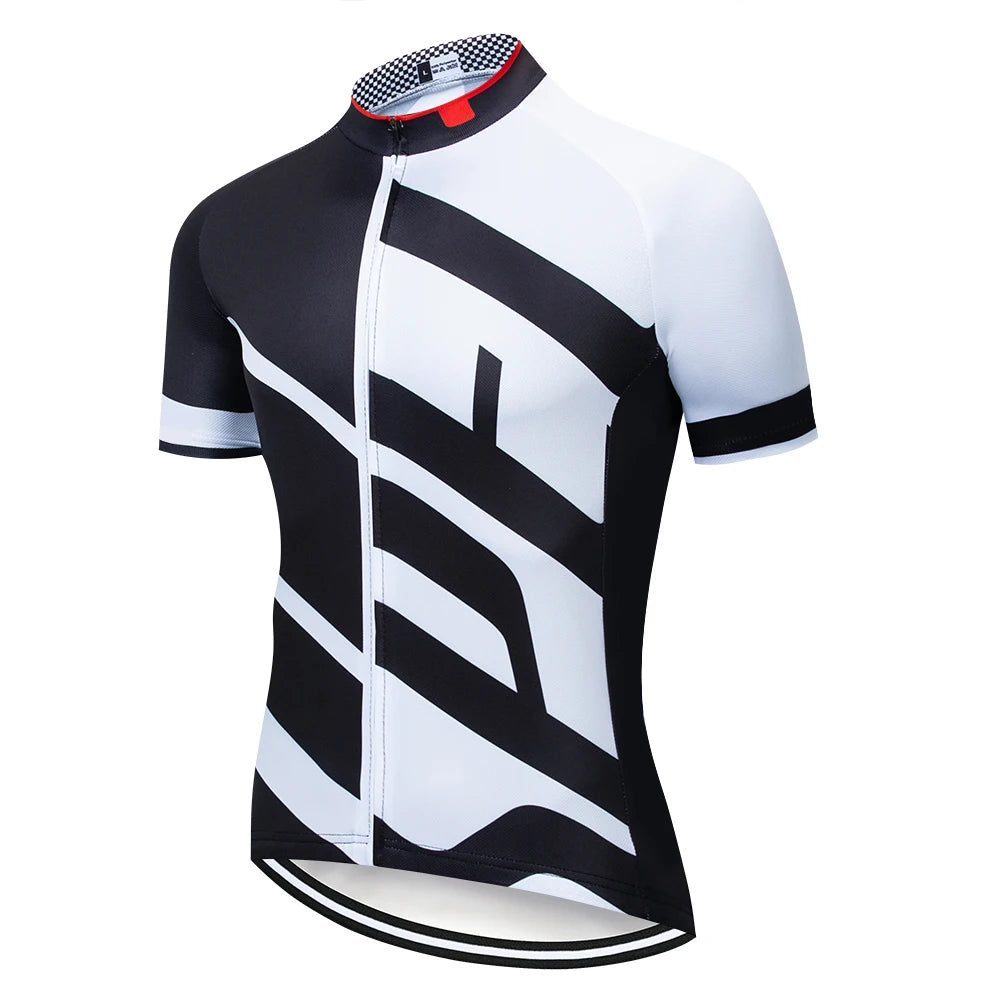 Team Summer Cycling Jersey – Men's Breathable Short Sleeve