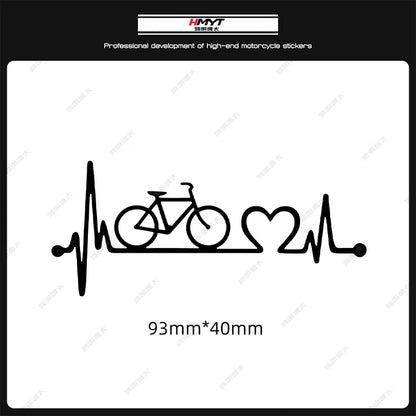 Adesivi per biciclette con battito cardiaco 