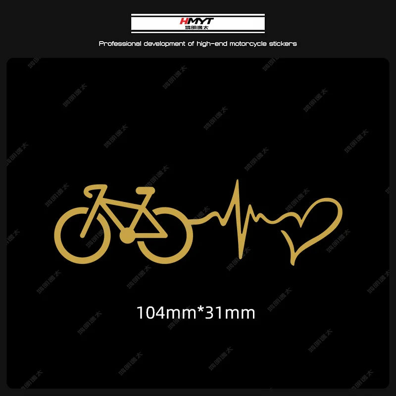 Adesivi per biciclette con battito cardiaco 