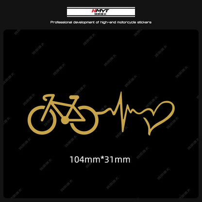 Adesivi per biciclette con battito cardiaco 