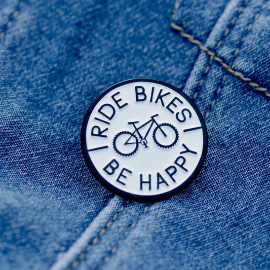 Fahrräder sei glücklich "Pin