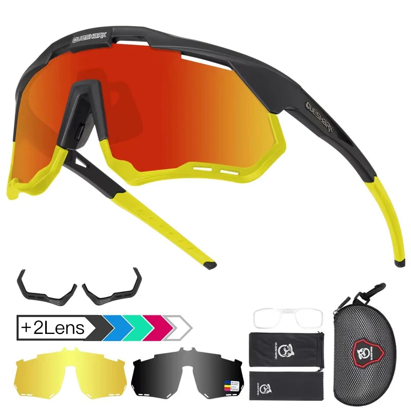 Sports Sunglasses with Modular Frame