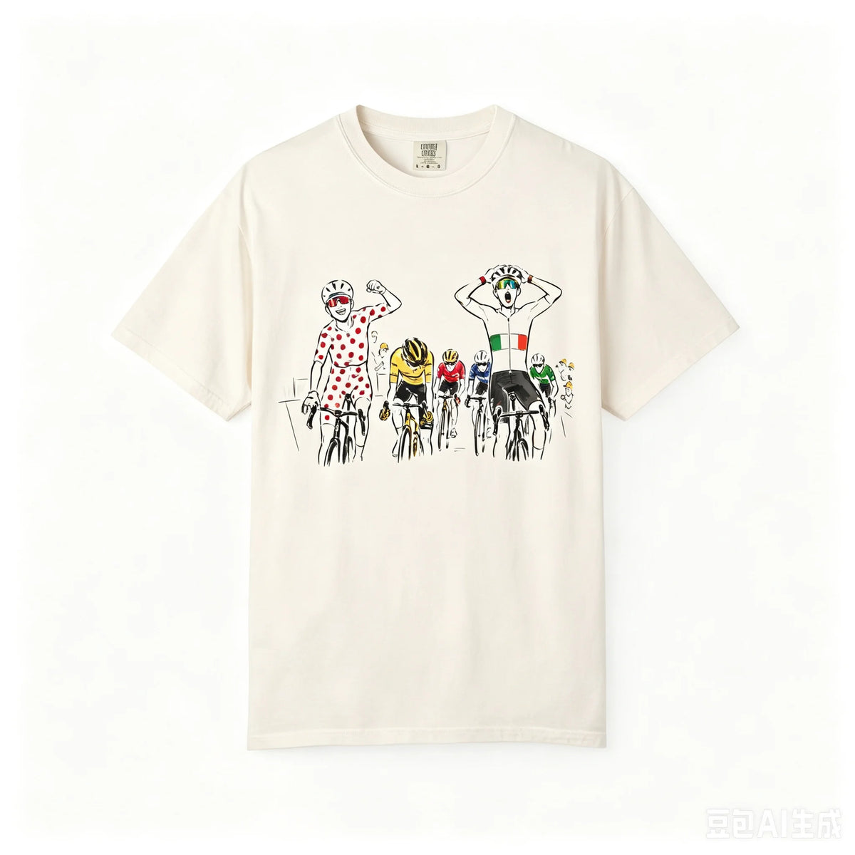 Tour de France 2026 Cycling Graphic Tee – Oversized Fit