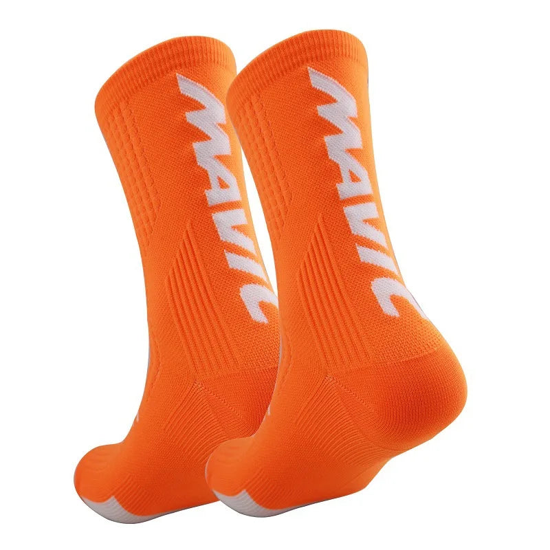 Compression Cycling Socks – Mid Tube, Polyester-Nylon Blend, 8 Colors (Size 37–44)