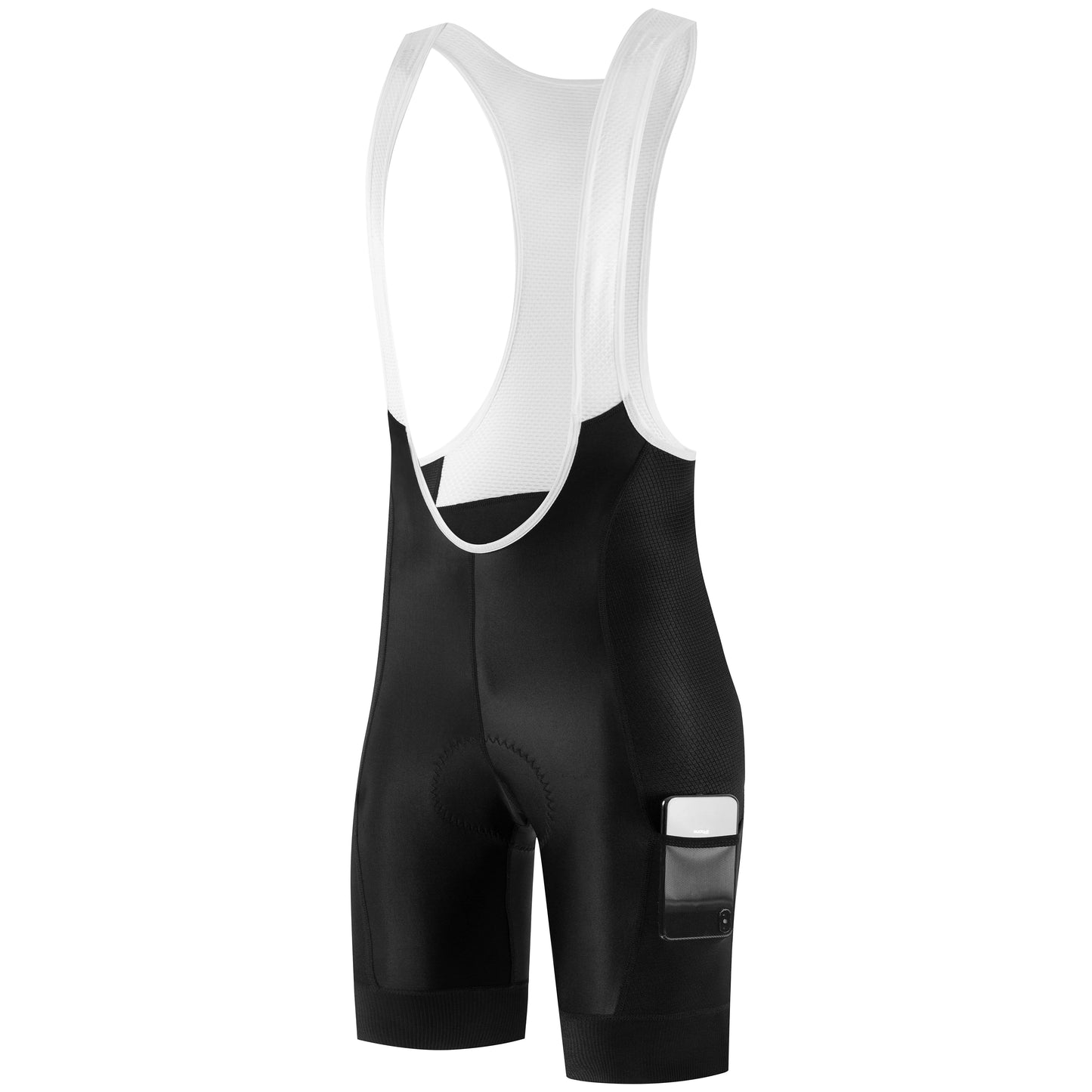 Cycling Bib Shorts with Gel Pad & Mesh Pocket 