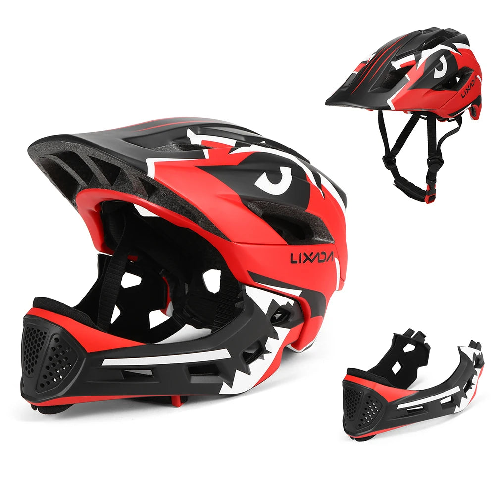 Kids Full Face Detachable Bike Helmet