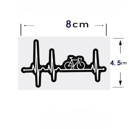 Heartbeat Bike Sticker