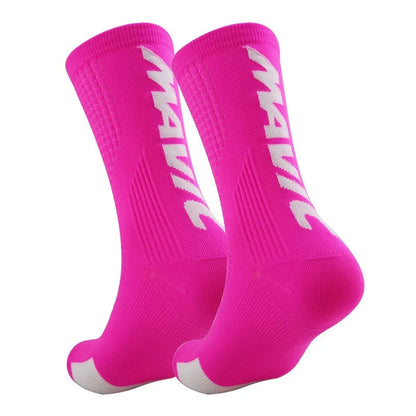 Compression Cycling Socks – Mid Tube, Polyester-Nylon Blend, 8 Colors (Size 37–44)
