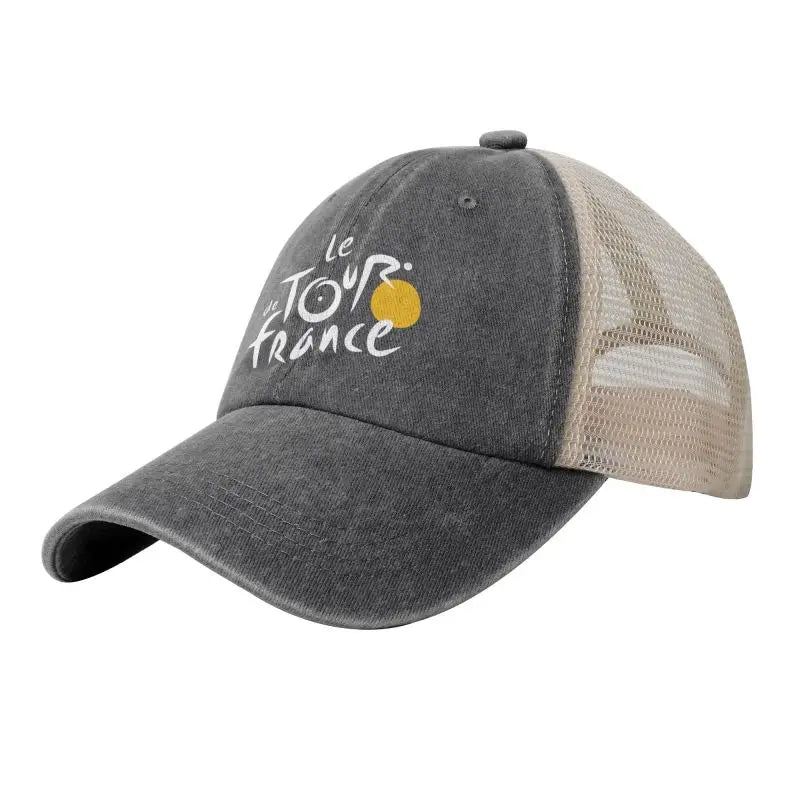 Tour de France Cycling Baseball Cap – Retro Washed Cotton
