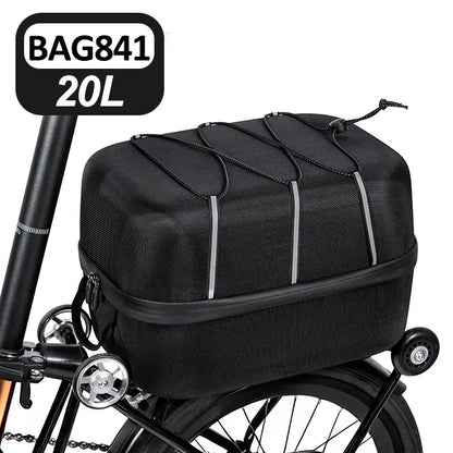 Hard Shell Folding Bike Rear Seat Bag – Waterproof 10L