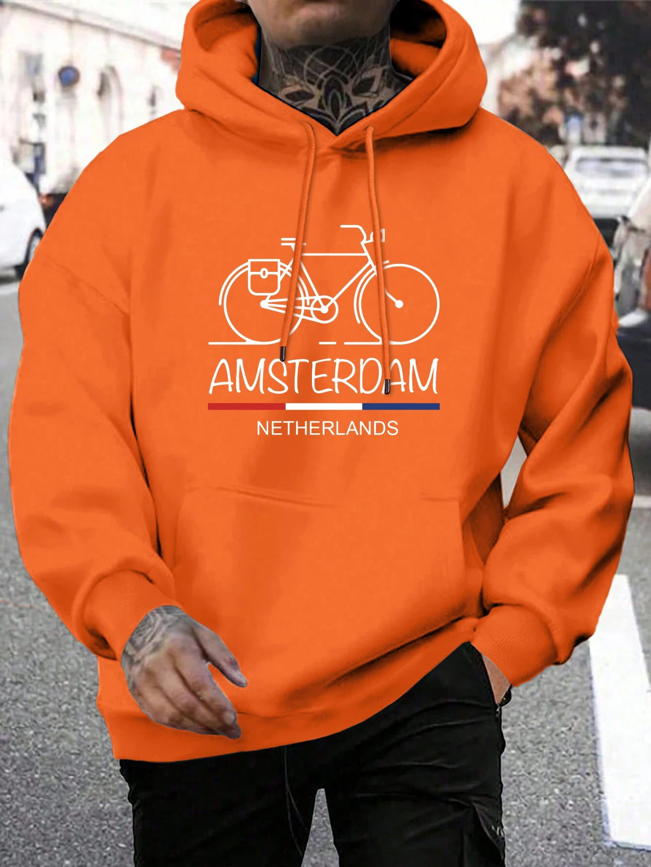 Netherlands Bike Pullover Hoodie 