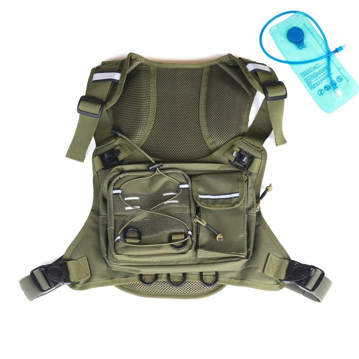 Tactical Hydration Vest with 2L Water Bladder — Running & Cycling Chest Pack