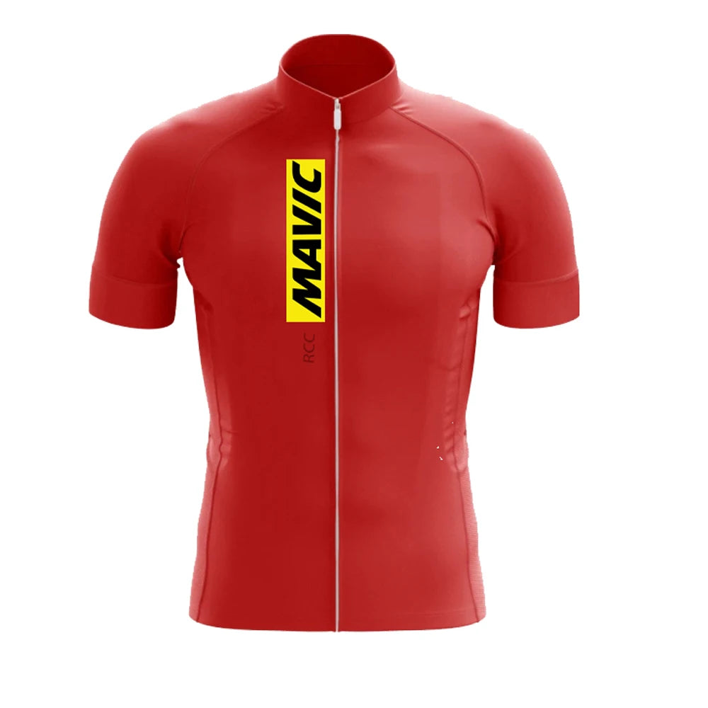 Men’s Cycling Jersey Short Sleeve – Breathable Full Zip Road MTB