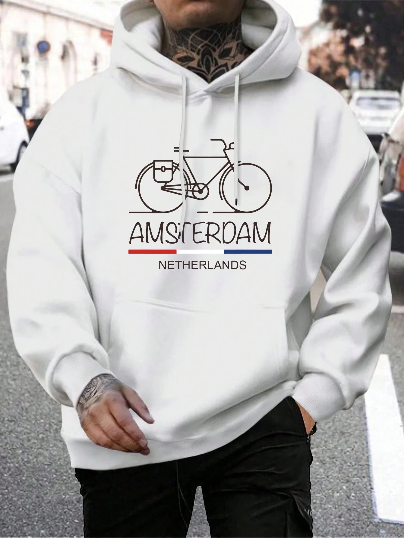 Netherlands Bike Pullover Hoodie 