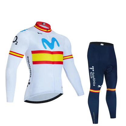 Spain Autumn Cycling Jersey Set 