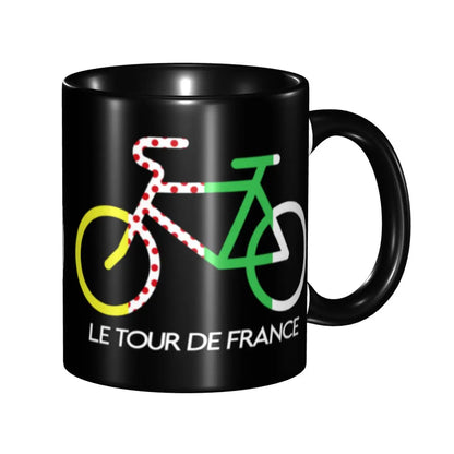 Cycling Ceramic Coffee Mug – 330ml Tea & Coffee Cup