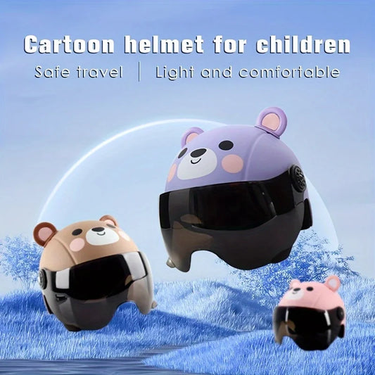 Kids Cartoon Bear Helmet