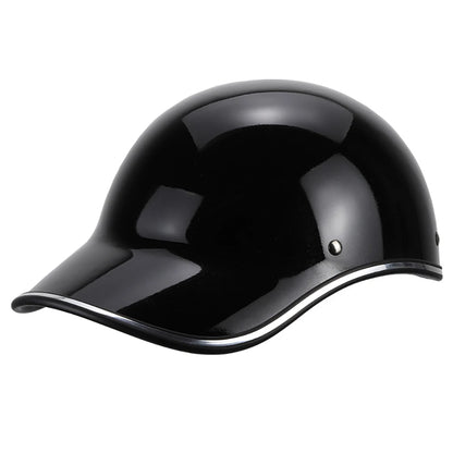 Vintage Low-Profile Motorcycle Half-Helmet