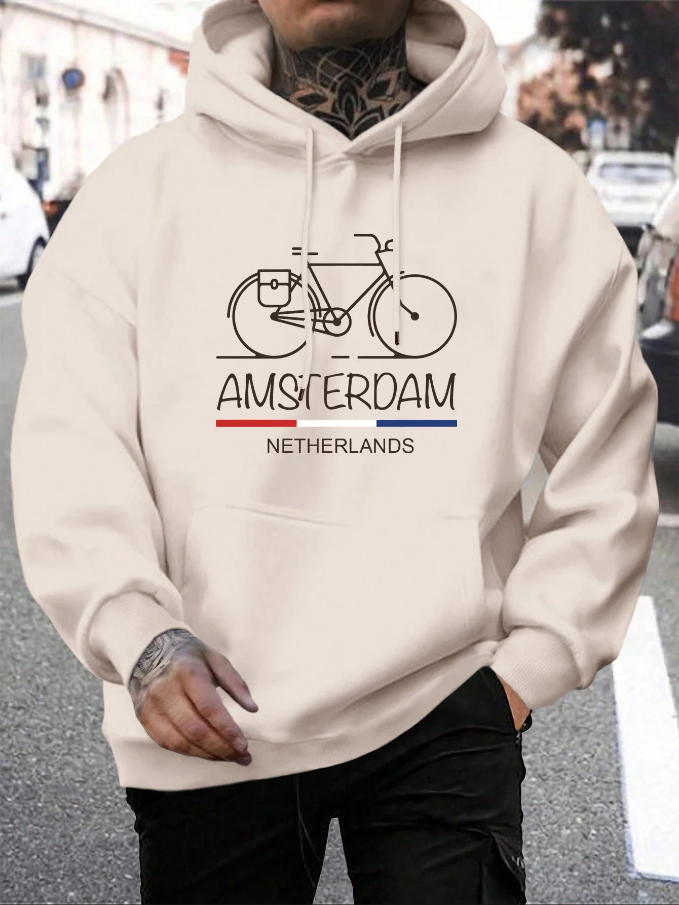 Netherlands Bike Pullover Hoodie 