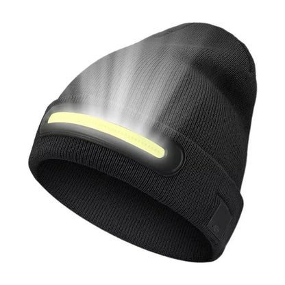 Berretto con cappello lavorato a maglia luminoso USB LED 
