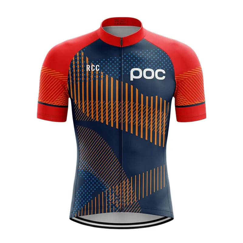 Men’s Short-Sleeve Cycling Jersey – Full-Zip, Quick-Dry MTB & Road Bike Top
