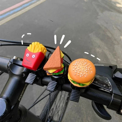 Cartoon Food Bike Bell – Kids Bicycle Accessory