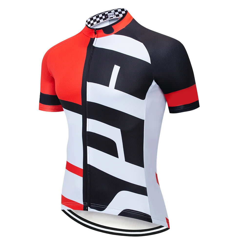 Team Summer Cycling Jersey – Men's Breathable Short Sleeve