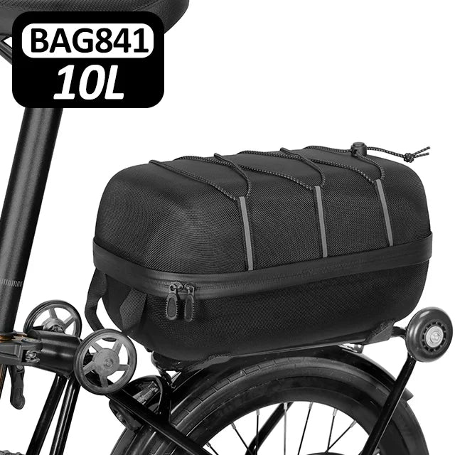 Hard Shell Folding Bike Rear Seat Bag – Waterproof 10L
