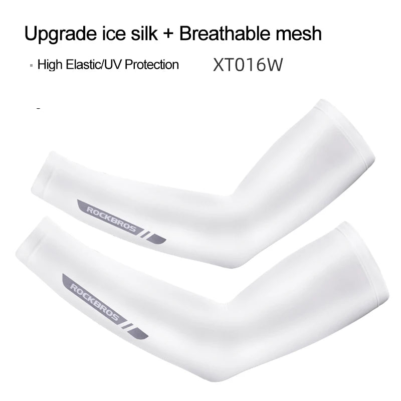UV400 Ice Silk Arm Sleeves – Lycra | 0.2mm | Non-Slip Grip | S–XXL | 8 Styles