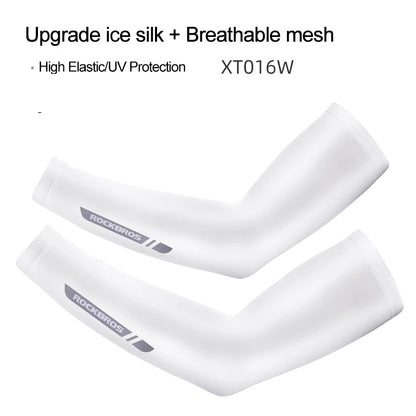 UV400 Ice Silk Arm Sleeves – Lycra | 0.2mm | Non-Slip Grip | S–XXL | 8 Styles
