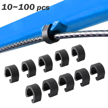 10–100pcs Bike Brake Cable Housing Clip 