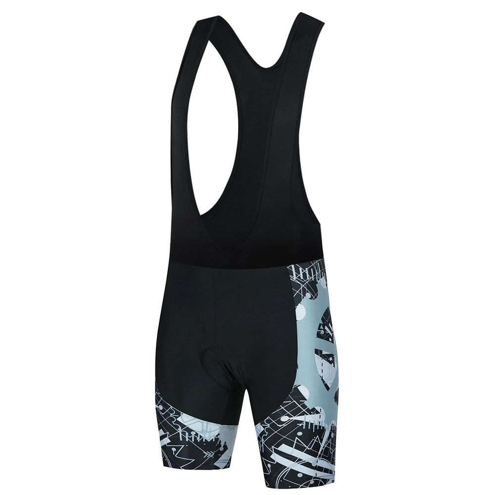 Men’s Cycling Bib Shorts – 19D Gel Pad, Quick-Dry