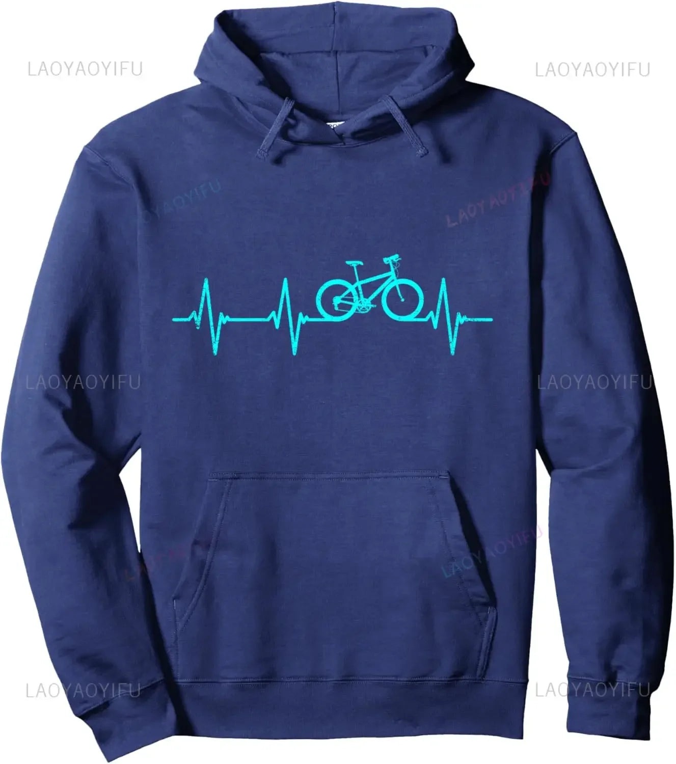 Bike Heartbeat Cyclist Hoodie 
