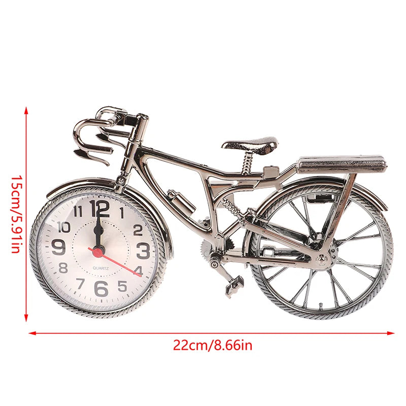 Vintage Bicycle Table Alarm Clock – Cycling Desktop Decor & Gift