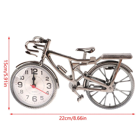 Vintage Bicycle Table Alarm Clock – Cycling Desktop Decor & Gift
