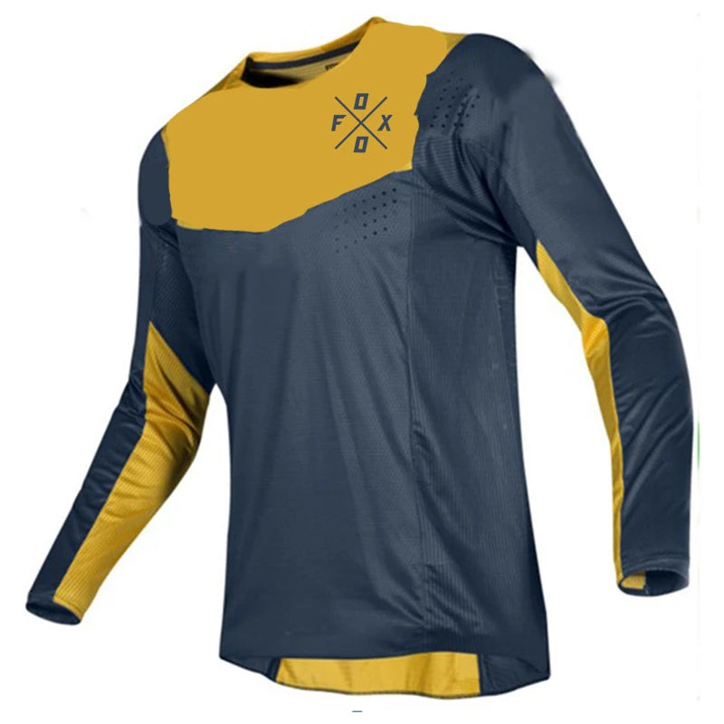 Men's MTB Downhill Jersey – Long Sleeve Mountain Bike Shirt