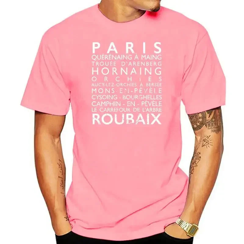Paris Roubaix Radfahrer-T-Shirt