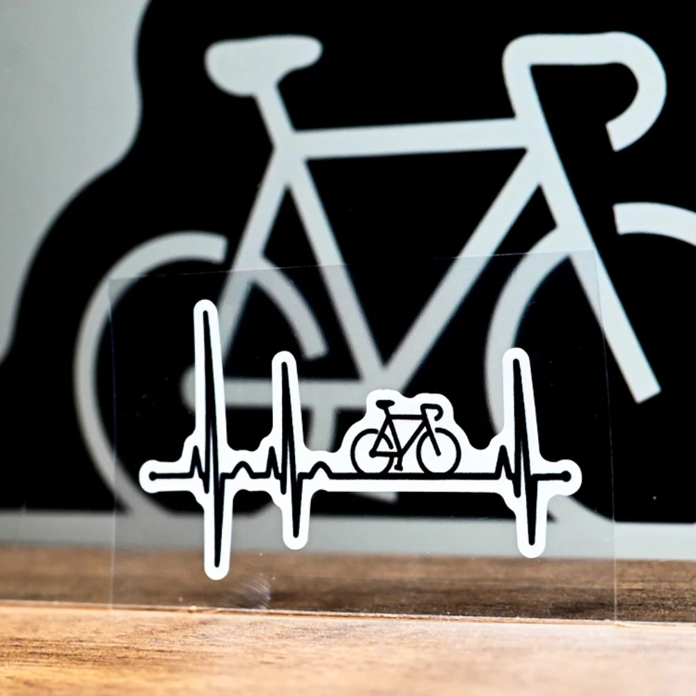 Heartbeat Bike Sticker