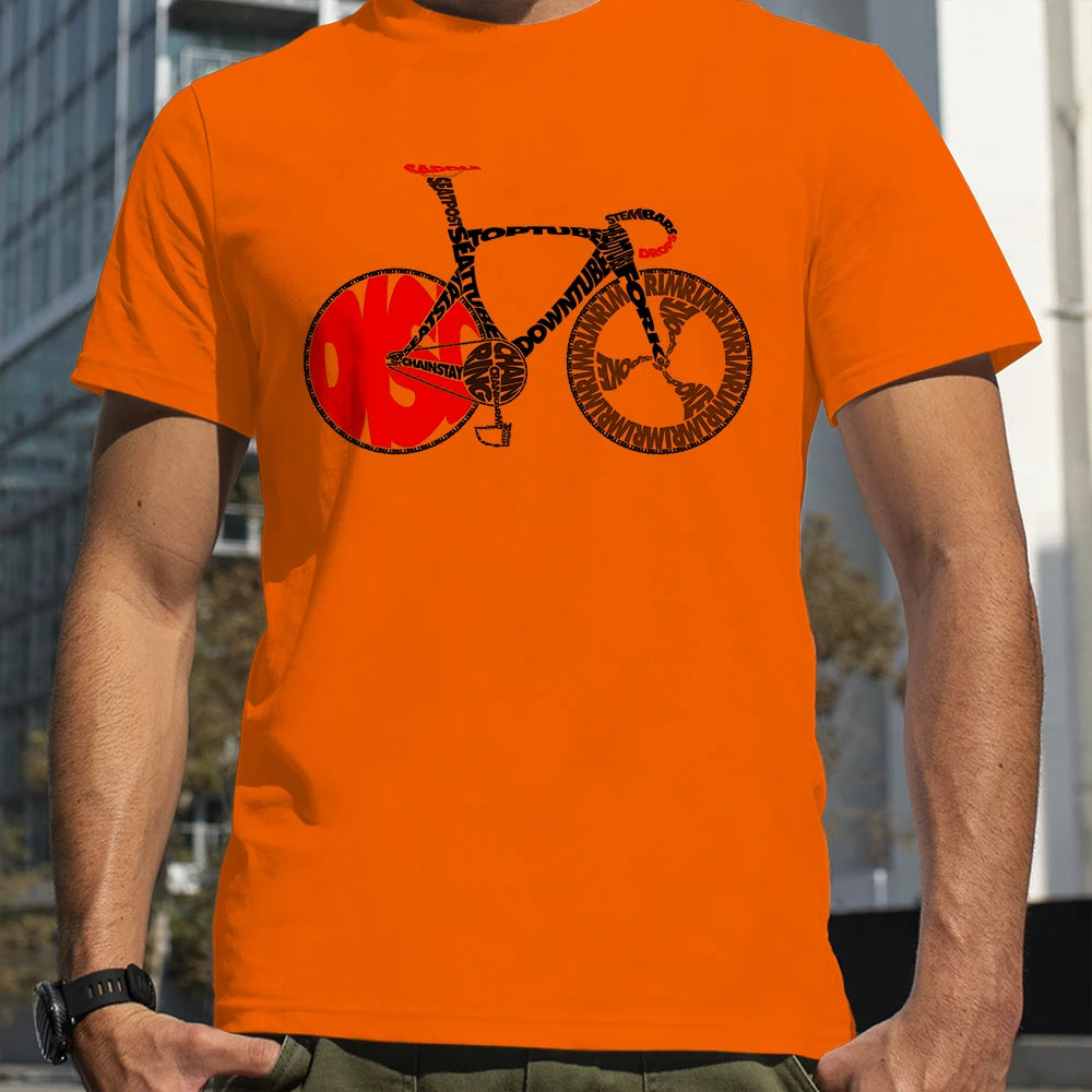 Magliette per bicicletta con parole anatomiche per bici