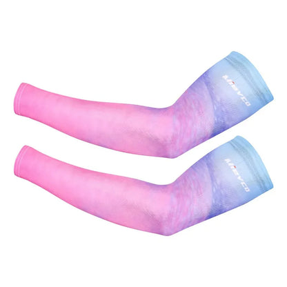 UV Sun Protection Cycling Arm Sleeves – Icy Silk | 16 Designs | S–3XL