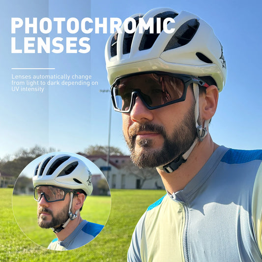 Light-Adaptive Cycling Glasses