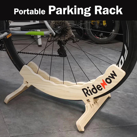 Portable Wooden Bicycle Parking and Display Stand