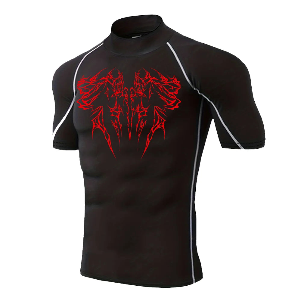 T-shirt gotica ad asciugatura rapida da uomo 