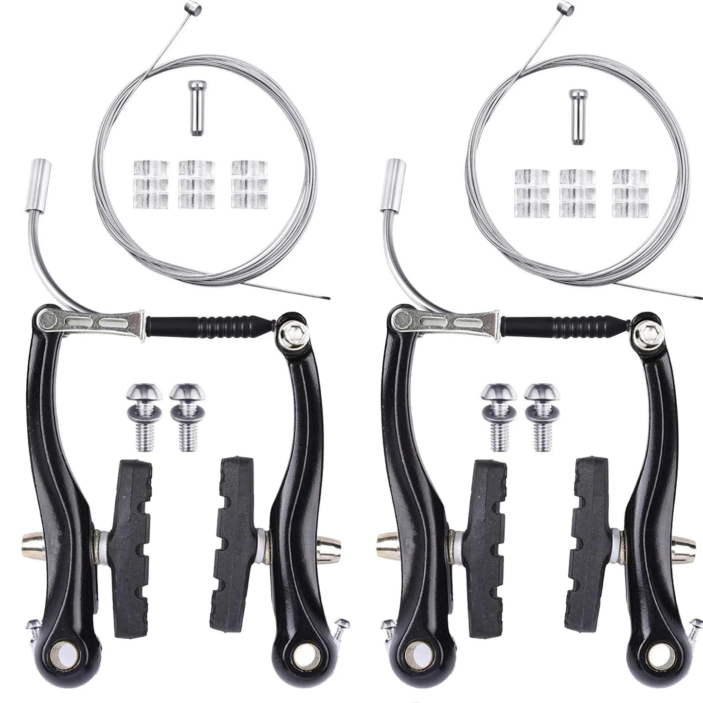 2-teiliges Fahrrad-V-Bremsen-Set aus Aluminiumlegierung 