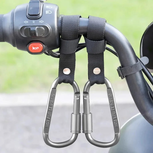 Bike Handlebar Hook Set (2 pcs) – Universal Helmet & Bag Hanger for E-Bikes