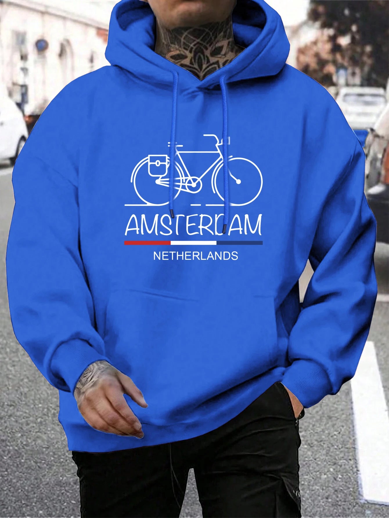 Netherlands Bike Pullover Hoodie 