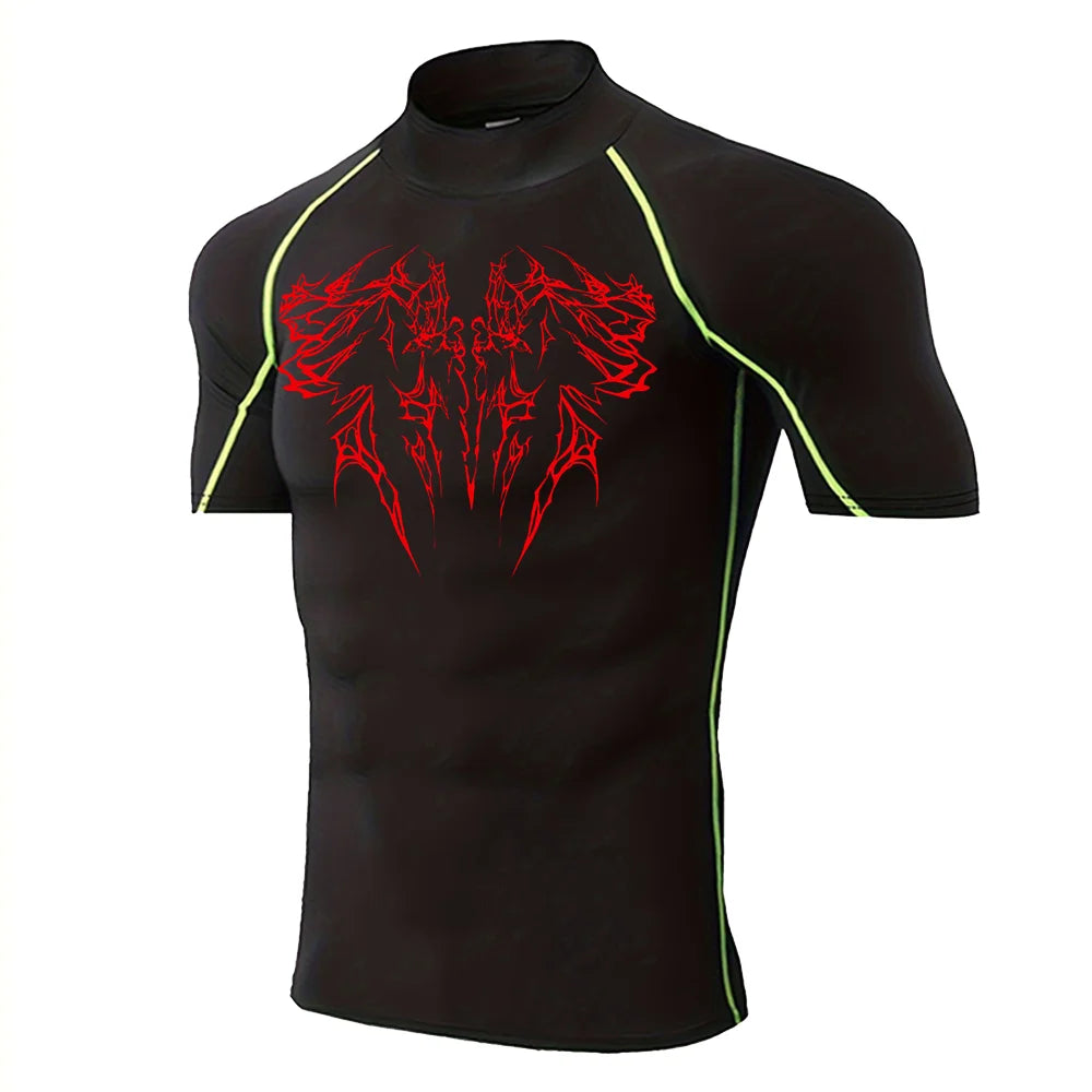 T-shirt gotica ad asciugatura rapida da uomo 